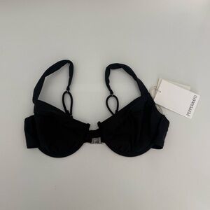 Peppermayo Airlie Balconette Bikini Top - Black
